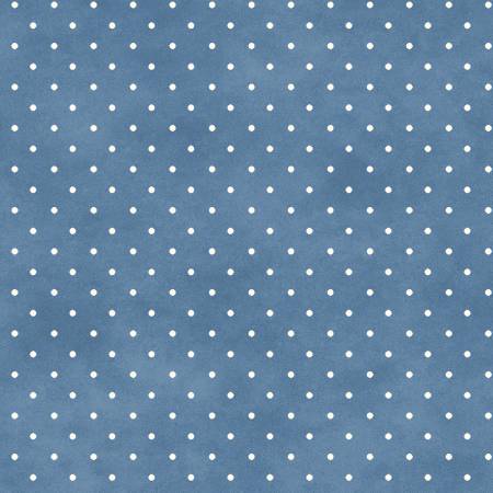 Fabric Maywood Beautiful Basics Dot Blue MAS609M-B