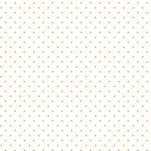 Fabric Maywood Beautiful Basics Dot White/Tan 609M-WT