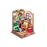 Gifts - DIY Miniature House Wooden Puzzle Kit - Christmas Fireplace DS041