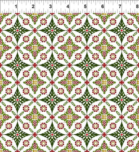 Fabric In The Beginning New Snow Garland 6NS-1