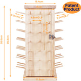 Wooden Thread Rack - Holds 93 Spools - 360° Fully Rotating