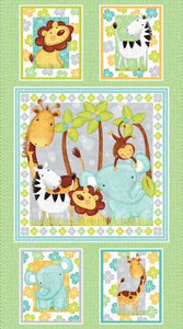 Fabric Studio E Sweet Safari Panel 24in 7244PS-16