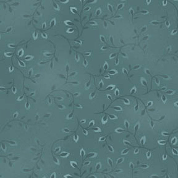 Fabric - Henry Glass Folio Vines Dusty Teal  - 7755-72