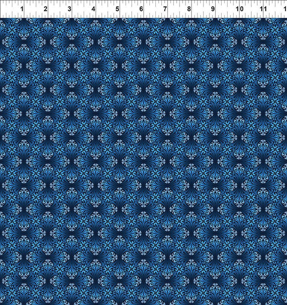 Fabric In The Beginning Natures Winter Blue Tonal 7NW-2