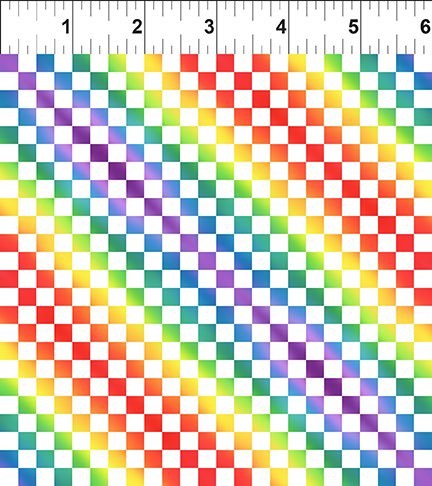 Fabric In The Beginning Pawsitivity Check White 7PAW-2