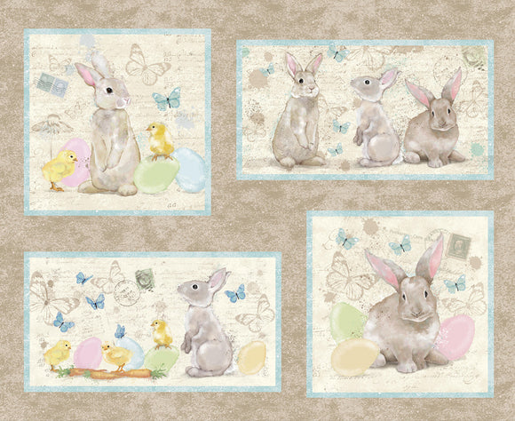 Fabric - Studio E Bella Bunnies 36 inch Easter Panel - 8045PS-39