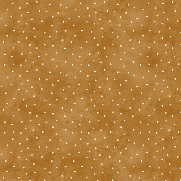 Fabric Maywood Beautiful Basics Gingerbread Scattered Dots MAS8119-T