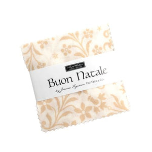 Fabric Moda Buon Natale Mini Charm 2.5in Squares Fig Tree Co, 42pcs 35400MC
