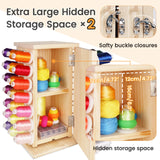 Wooden Thread Rack - Holds 93 Spools - 360° Fully Rotating