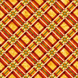 Fabric - Studio E Autumn Fields Plaid - 8372-35