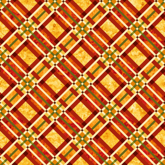 Fabric - Studio E Autumn Fields Plaid - 8372-35