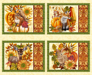 Fabric - Studio E Autumn Fields Placemat Panel - 8376P-44