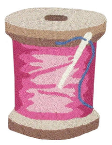 Gifts Wool Hook Pillow - Spool Pink Thread