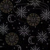 Fabric Studio E Written in the Stars GLOW in the Dark Suns & Moons 8454GS-99