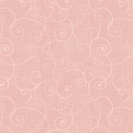 Fabric Henry Glass Whimsey Basic Swirl Pale Pink 8945-20
