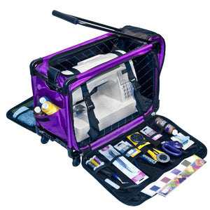 Tutto Machine On Wheels Case- Large Purple 21"L x 14"H x 12"D