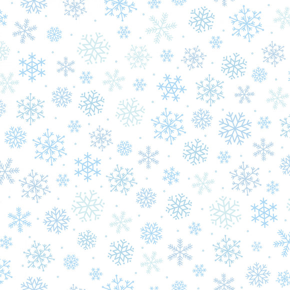 Fabrics - Maywood Kimberbell Celebration Blue Snowflakes - 9213M-B