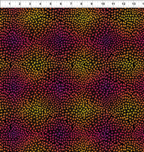 Fabric In The Beginning Vivid Petals Bright 9VIV-1