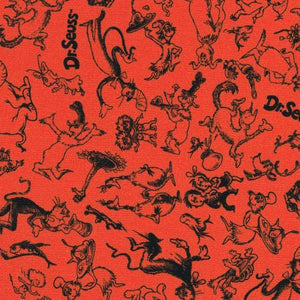 Fabric - Robert Kaufman Dr. Seuss Tonal Red - ADED228583