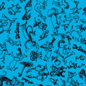 Fabric - Robert Kaufman Dr. Seuss Tonal Blue - ADED228584