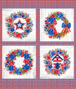 Fabric Robert Kaufman Independence Day Panel  AHVD-22299-202