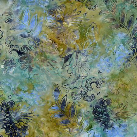 Fabric Batik Timeless Treasures B1599-SKY