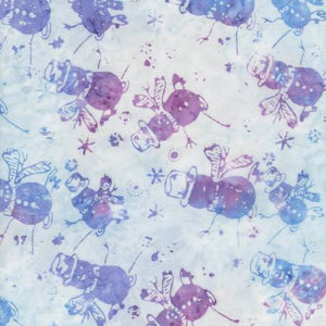 Fabric - Batik - Timeless Treasures - Frost Magic Snowmen B2531-MAGIC