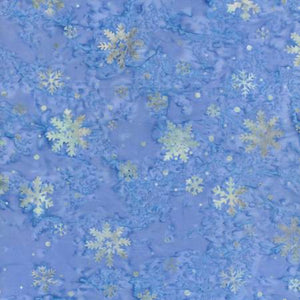 Fabric - Batik - Timeless Treasures - Frost Snowflakes B2796-HOLIDAY