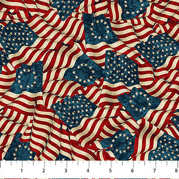 Fabric Northcott 108-inch Wide Back - Stonehenge America 250 - B28371-12