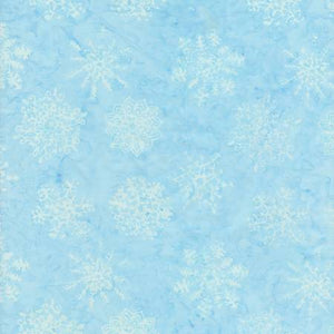 Fabric - Batik - Timeless Treasures - Frost Snowflakes B3528-POLAR