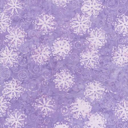 Fabric - Batik - Timeless Treasures - Frost Blizzard Pinwheel B6169-BLIZZARD