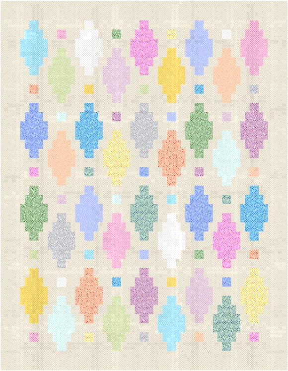 Kit - Benartex Dazzle Dots 2 - Beaded Lanterns - BEADLKT