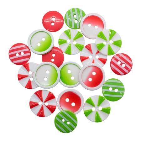 Notions Buttons Colors of Christmas