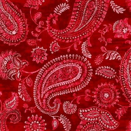 Fabric P&B 108 Wide Bohemia Red BOHW5004-R