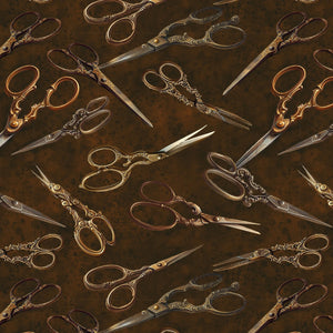 Fabric Blank Quilting Forget Me Not Scissors BQ4279-39