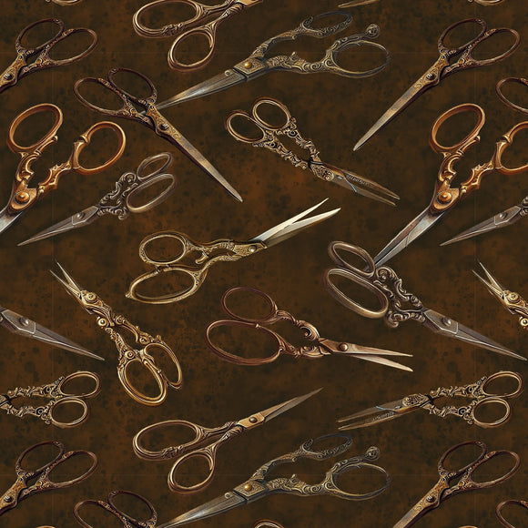 Fabric Blank Quilting Forget Me Not Scissors BQ4279-39
