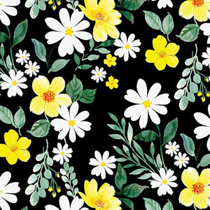 Fabric Benartex Delightful Daisies 14842-12