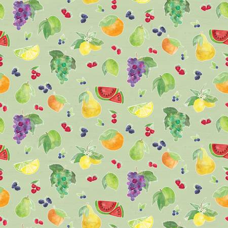 Fabric Riley Blake Fruit Green C12415R-GREEN