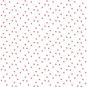 Fabric - Riley Blake - Cheerfully Red Berries White - C13317R-WHITE