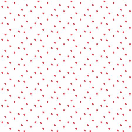 Fabric - Riley Blake - Cheerfully Red Berries White - C13317R-WHITE