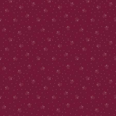 Fabric - Riley Blake - Silent Night - Choir of Angels Berry - C13573R-BERRY