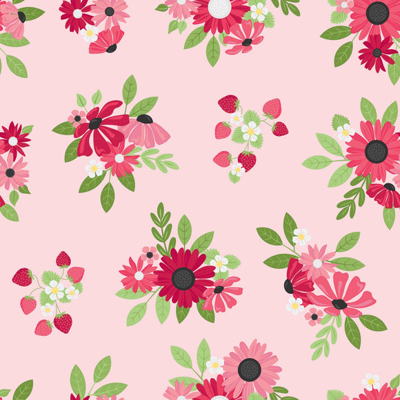 Fabric Riley Blake Flour & Flower Pink C14010R-PINK