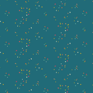 Fabric - Riley Blake First Blooms Mini Blooms Denim - C16326R-DENIM