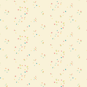 Fabric - Riley Blake First Blooms Mini Blooms Vanilla - C16326R-VANILLA