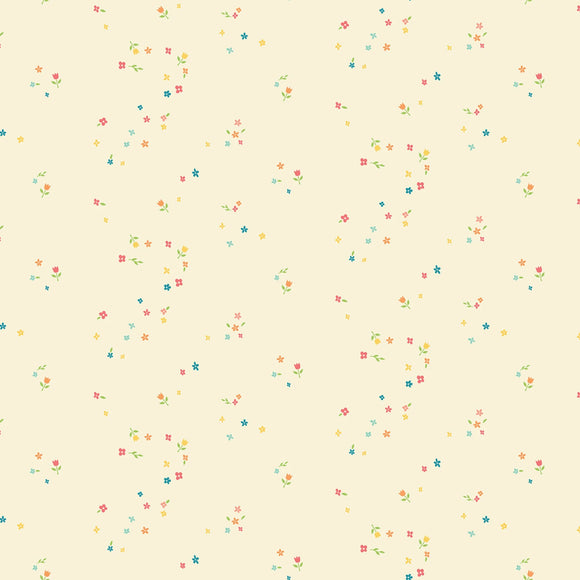 Fabric - Riley Blake First Blooms Mini Blooms Vanilla - C16326R-VANILLA