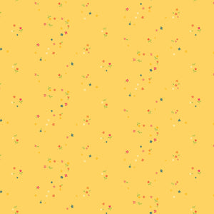 Fabric Riley Blake First Blooms Mini Blooms Yellow C16326R-YELLOW