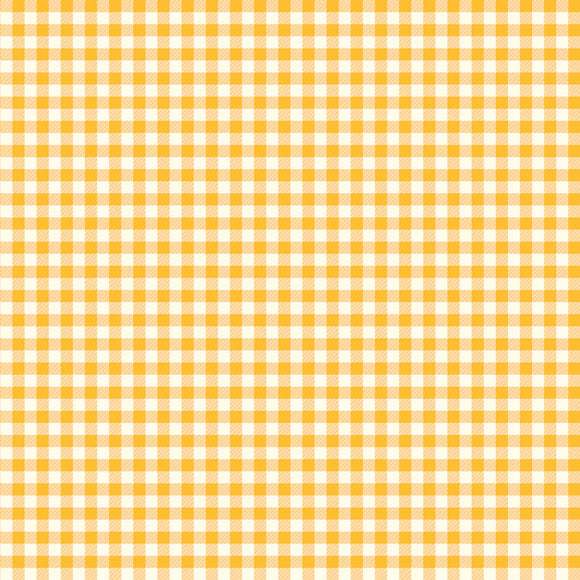 Fabric - Riley Blake First Blooms Gingham Yellow - C16328R-YELLOW