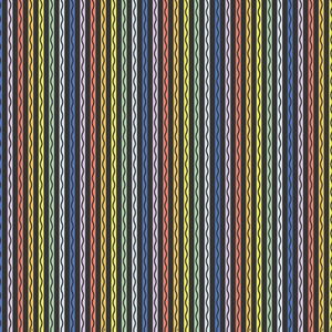 Fabric - Riley Blake New Box of Crayons Stripe Black - C16512R-BLACK