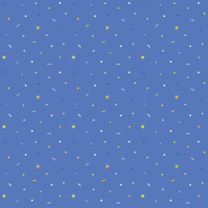 Fabric - Riley Blake New Box of Crayons Confetti Blue - C16514R-BLUE