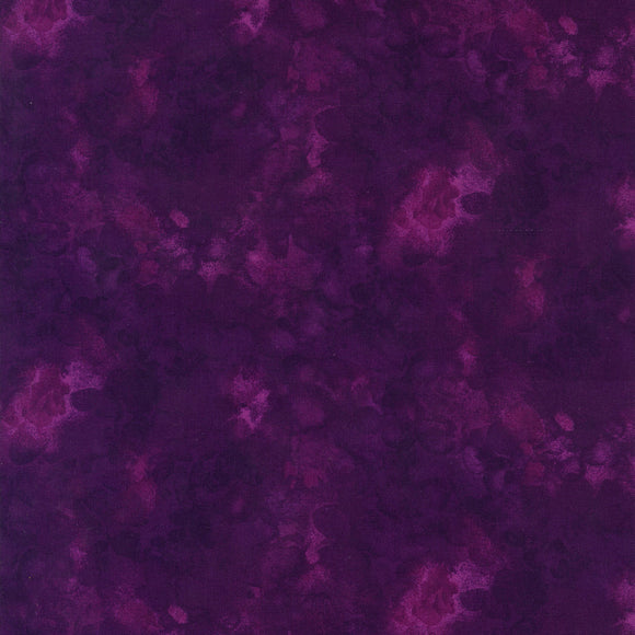 Fabric - Timeless Treasures Mulberry Solid-Ish Watercolor - C6100-MULBERRY